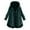 Green, variant on Women's Lined Overcoat with Detachable Hood and Side Button Closure for Cold Weather Comfort and Versatile Layering