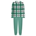 thumbnail image 5 of FNFYFH Women's Fuzzy Fleece Pajamas Sets Long Sleeve Flannel Plaid Pullover and Pants Set 2 Piece Lounge Set Fluffy Sleepwear, 5 of 7