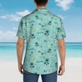 thumbnail image 6 of Balery Hawaiian Style Print Men's Hawaiian Shirts Short Sleeve Beach Shirt Relaxed Fit Vacation Button Down Shirts-Large, 6 of 9