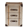 thumbnail image 4 of Baxton Studio Naylor Vintage Cabinet, 3-Drawer, Bronze, 4 of 11