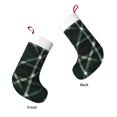 thumbnail image 4 of Flannel Christmas Stocking 17.7×11×7in Soft And Light Touch Good Socks Splicing Design Can Be Used For Hanging Green Buffalo Plaid Check Tartan Scotland_2, 4 of 8