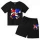 thumbnail image 4 of Conjunto de dos piezas de camiseta y pantalones cortos de algodón de Super Sonic Bros, conjuntos de ropa para niños, bebés, niños y niñas, camisetas, pantalones, traje, 4 of 5