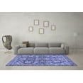 thumbnail image 3 of Ahgly Company Machine Washable Indoor Rectangle Oriental Blue Traditional Area Rugs, 4' x 6', 3 of 4