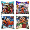 thumbnail image 1 of Dibujos animados Dragon Ball Z(10) Juego de 4 fundas de cojín cuadradas para sofá, sala de estar y cama (50,8 x 50,8 cm), con cremallera invisible, regalo decorativo., 1 of 5