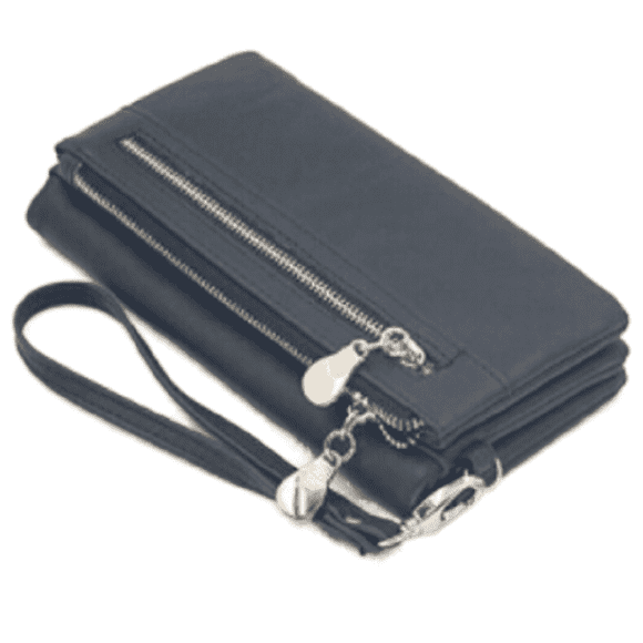 kjfeif Womens Vintage Large Capacity Long Leather Wallet Clutch Zipper Purses Card Holder Ladies Wristband Wallets Super, Christmas Xmax Stocking Stuffers Gifts for Kids