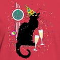 thumbnail image 3 of CafePress - Chat Noir New Years Party Countdown T Shirt - Women's Traditional Fit Dark T-Shirt, 3 of 4
