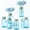 Aqua Blue-6, variant on Aqua Blue 2-pack Glass Vase Boho Rope Nautical Decor