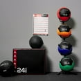 thumbnail image 3 of Mikolo Fitness 70LB Wall Ball with Wall Ball Rack, Soft Leather Medicine Ball, 10+15+20+25LB Weighted Wall Ball with Non-Slip Grip, Full Body Dynamic Exercise Med Ball, Core Fitness Strength Training, 3 of 9