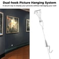 thumbnail image 3 of Picture Rail Hanging System, 12 Pcs Photo Frame Display Cables 79’’ with Adjustable Hook, 66lb Stainless Steel Picture Rail Hanging Kit, Gallery Hanging Kit for Art Gallery, Wall Picture, Exhibition, 3 of 7