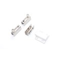 thumbnail image 5 of Scienceny Bisagra para puerta de armario de cristal de acero inoxidable, conjunto de bisagra de pivote de cristal, Clip para armario de exhibición, 37x39x7mm 2piezas Scienceny CBP089920, 5 of 5