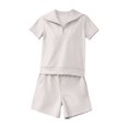 thumbnail image 5 of NMMUED Two Piece Sets for Women Summer Womens Short Sets Sweat Set for Women Athleisure Sets Women Tracksuit for Women, Beige L, 5 of 5