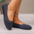 thumbnail image 6 of YgkuHd Slip-On Flats for Women Mesh Low-Cut Casual Shoes with Breathable Mesh Upper, Lightweight Plus Size Spring Summer Comfortable Footwear,Dark Gray_40, 6 of 9