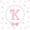Pink White K, variant on meiyoeat Chic Bow Tie Bedding For Bowknot Girls,Pink Initial Letter M Duvet Cover Full For Kids,Pink Reversible,3-Piece(No Comforter)