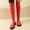#008-Red, variant on Wowcloth Women's Large Size Elastic Slim Over-the-Knee Boots – Comfortable Round Toe Chunky Heel with Slimming Design for Autumn Winter Fashion