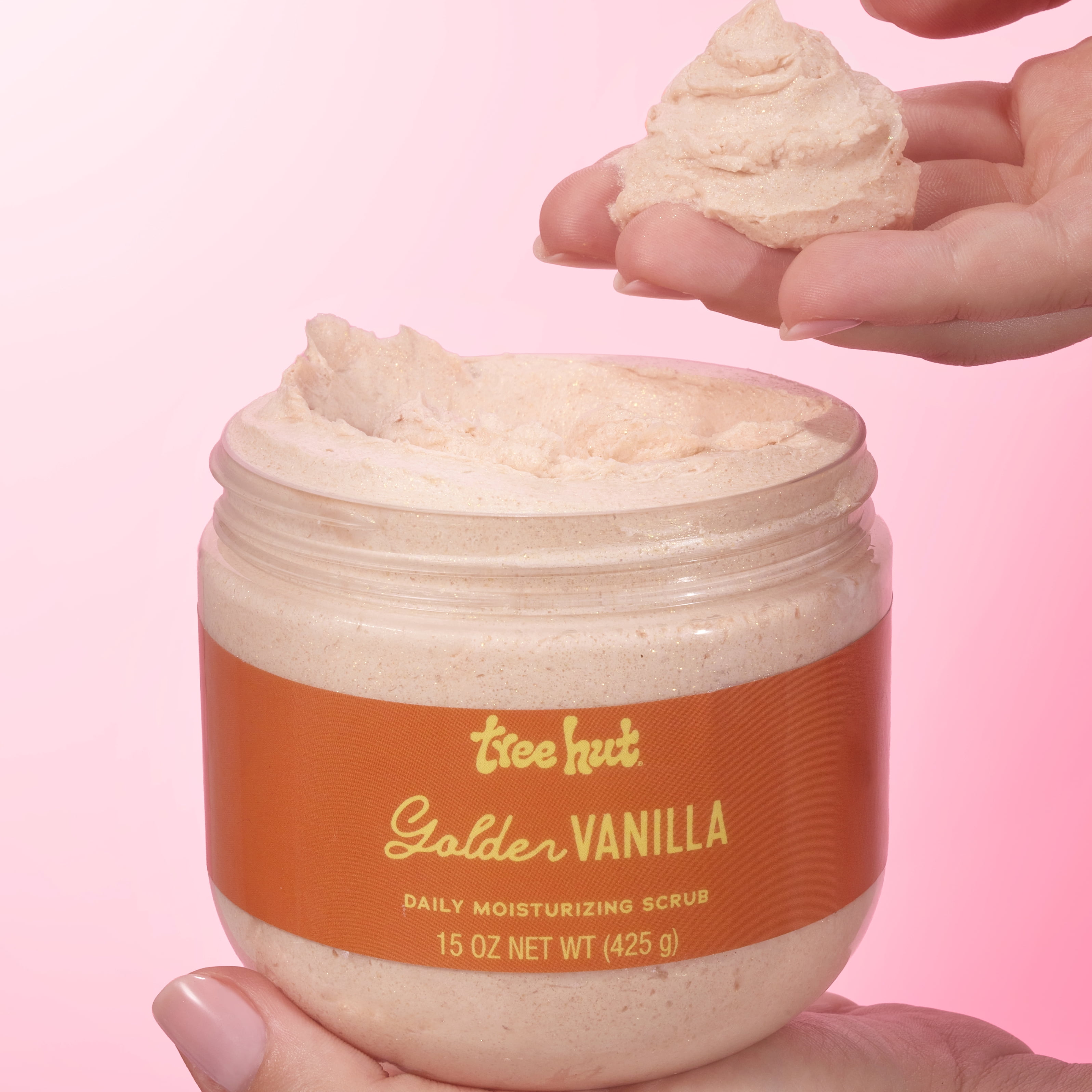 Tree Hut Golden Vanilla Daily Moisturizing Scrub, 15 oz