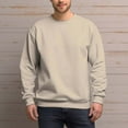 thumbnail image 3 of Men's 100% Cotton Crew Neck Sweatshirt Loose Soft Basic Pullover Sweatshirt, 3 of 15