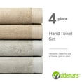 thumbnail image 5 of Premium 100% Cotton Towel Set of 4 Hand Towels 18" x 30" | 4 Ultra Soft and Highly Absorbent Hand Towels for Bathroom, Gym, Hotel, Spa, Machine Washable | Color: Silver & Sand, 5 of 11