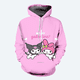 thumbnail image 4 of Sudadera con capucha de Hello Kitty para niña, estilo nuevo de otoño e invierno, con estampado 3D, para niños, moda urbana, informal, 4 of 4