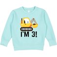 thumbnail image 2 of Inktastic 3rd Birthday Construction Party Boy Toddler Sweatshirt, 2 of 4