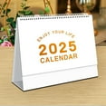 dajkiuy Mini Desk Calendar 2025, 12 Months 2025 Small Desktop Standing
