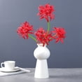thumbnail image 4 of Opvise 2Pcs Artificial Red Spider Lily Realistic Fake Silk Flower Wedding Home Office Table Centerpiece Faux Floral Branch Flower Arrangement Decoration, 4 of 8