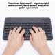 thumbnail image 5 of Teclado USB Amonsee con inglés Ruso 80 Teclado Bluetooth 10.1 Ligero Impermeable Inalámbrico Ultra Ancho Delgado a Prueba de Polvo, 5 of 5