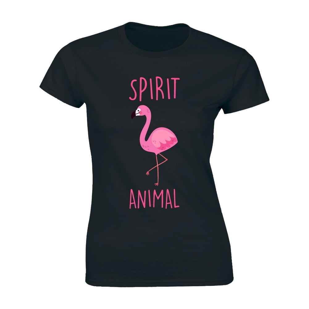 Flamingo Spirit Animal Funny Pink Bird Women's T-Shirt 