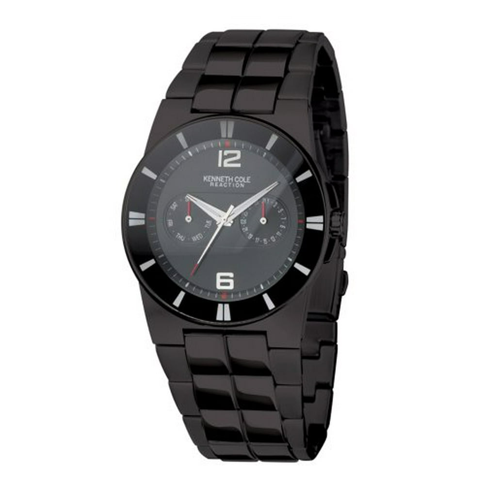 Kenneth Cole - Kenneth Cole Men's KC3734 Reaction Black Steel Bracelet