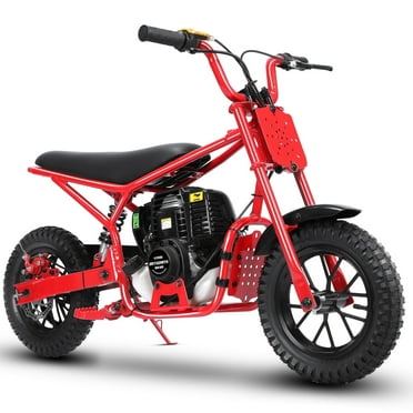 Oryxearth Mini Bike, 37.7cc Trail Off-Road Dirt Bike, Gas-Powered 4-Stroke, 0.17gal, Red