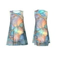 thumbnail image 7 of KLL Pastel Abstract Fluid Art Pattern Womens Summer Dresses 2025,Loose Round Neck Sleeveless Sundresses Tank Dresses with Pockets, 7 of 7