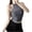 tank tops for women plus size-Gray, variant on Homenesgenics Tank Tops for Women under $5 Women's Solid Color Matching Bottom Suspender With Round Neck White M