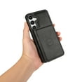 thumbnail image 6 of Allytechgroup Wallet Case for Galaxy S23 FE, Retro PU Leather RFID Blocking Mangetic Cards Slots Shockproof Anti-Scratch Phone Case for Samsung Galaxy S23 FE, Black, 6 of 8
