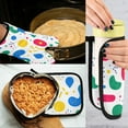 thumbnail image 5 of Yayeee Oven Mitts and Pot Holder Set of 2 Heat Resistant Kitchen Gloves Baking Hot Pad, Colorful Round, 5 of 5