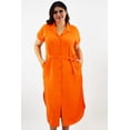 thumbnail image 1 of Vestido camisero Roman Fashion Talla Extra Naranja 36, 1 of 6