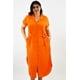 thumbnail image 1 of Vestido camisero Roman Fashion Talla Extra Naranja 36, 1 of 6