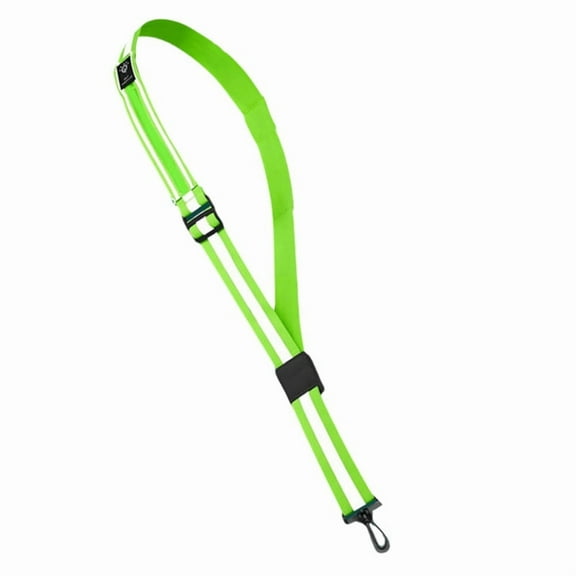 LED Reflective Belt Sash High Visibility Night Safety Belt, Rechargeable Light Up Running Gear Adjustable Vest Straps,1 x LED Reflective Belt,Green