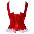 thumbnail image 5 of Mode Femmes Noël Couleur Unie Dos Nu Ruban Camisole Gainant, 5 of 5