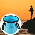 thumbnail image 2 of thinsony Collapsible Bucket Foldable Water Container Portable for Camping 20L Blue, 2 of 9