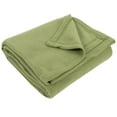 thumbnail image 3 of 24 pack Trail maker 60”L x 50”W Solid Color Hypoallergenic Fleece Throw Blankets in Moss Green, 3 of 9