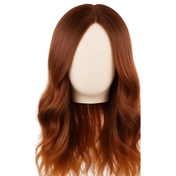 Long Wavy Brunette Wig Costume Party Hair Halloween Full Hair Wavy Wig New