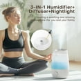 thumbnail image 6 of KLOUDIC Humidifier for Home Bedroom, Cool Mist Top Fill 3L Essential Oil Diffuser Humidifiers for Baby Nursery and Plants, 6 of 9