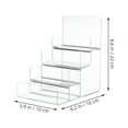 thumbnail image 2 of Miangastore Clear Acrylic Multi-Tier Display Stand Acrylic Riser Display Shelf Acrylic Wallet Display Organizer, 2 of 8