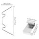 thumbnail image 3 of 100Pcs Greenhouse Glass Clips,Stainless Steel Greenhouse Glass Pane Fixing Clips Greenhouse Clips Glass Clamps, 3 of 5
