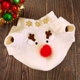 thumbnail image 4 of Ropa para perros Mascotas Patrón de alce Traje de Navidad Ropa de perro transpirable para mascotas Cachorro de perro Tamaño XL Blanco, 4 of 4