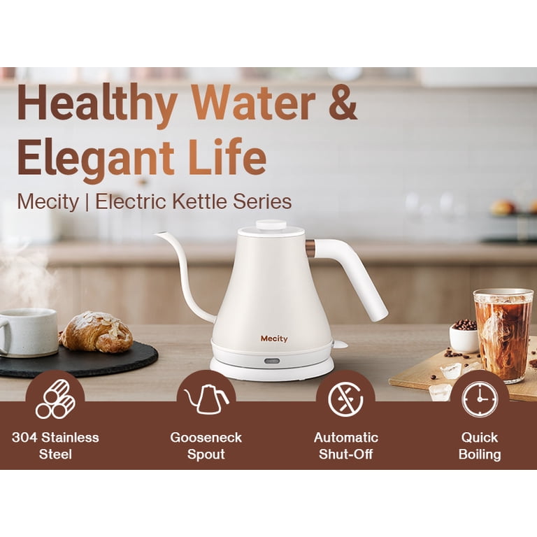 Mecity Electric Gooseneck Kettle, 0.8L, White photo 8