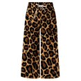 thumbnail image 4 of SNOWSONG Pants for Men, Sweatpants for Men Men's Pants Drawstring Elastic Waist Leopard Print Loose Straight Pants, Baggy Pants Men, Halloween Pajamas, 1x Casual Pants, Coffee XL, 4 of 4
