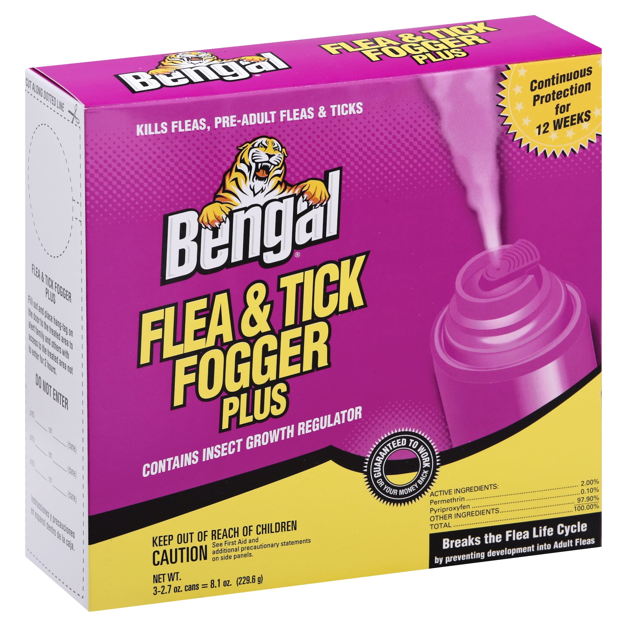 Bengal Flea, Tick & Insect Killer Fogger Plus, Indoor Household