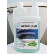Accelerator by Dr. Pooper®️ Liquid Septic Treatment, 32 oz - Eliminates Solids, Odors, Bacteria, Sludge, Clogs - Cleans Tanks & Pipes
