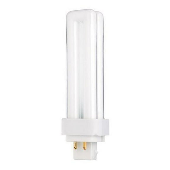 Sylvania 20672 18W Compact Fluorescent 4 Pin Double Tube 3500K, 4-PACK