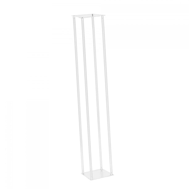 Soporte de flores acrílico, soporte de Pedestal transparente, florero acrílico transparente geométrico moderno, soporte de para fondo Floral 25x25x120cm
